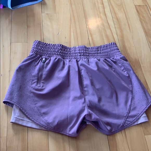 Dark purple athletic shorts. - Picture 2 of 3